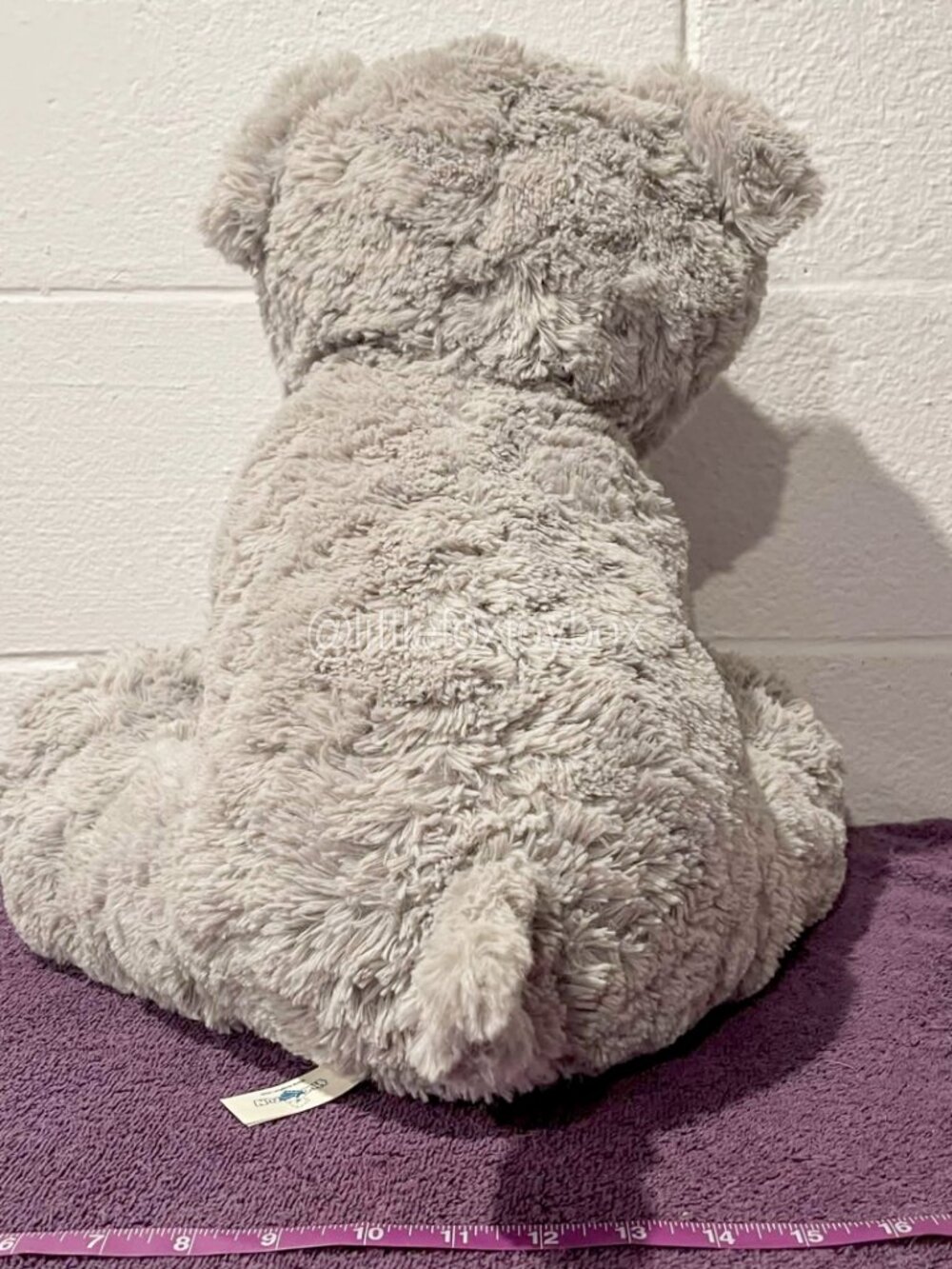🐶 HugFun Schnauzer Type Dog Plush 16" Gray White 2018 Puppy Stuffed Animal ESSA - Picture 4 of 13